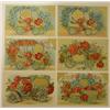 Image 1 : LOT OF 6 GILT & FLORAL DEC. POSTCARDS