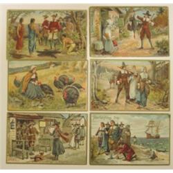LOT OF 6 THANKSGIVING POSTCARDS