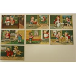 SET OF 7 DAYS OF WEEK POSTCARDS