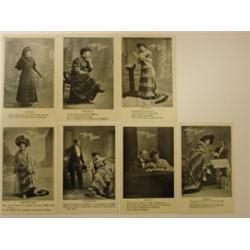 SET OF 7 MERRY WIDOW DAYS OF WEEK POSTCARDS