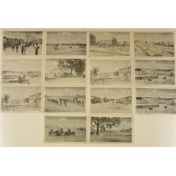 GROUP OF 14 FORT MEADE, MARYLAND ARMY POSTCARDS