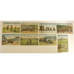 GROUP OF 8 PENNSYLVANIA ARMY POSTCARDS