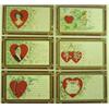 Image 1 : GROUP OF 6 VALENTINE'S DAY POSTCARDS