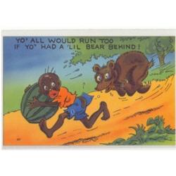 BLACK AMERICANA POSTCARD