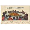 Image 1 : BLACK AMERICANA CHRISTMAS POSTCARD