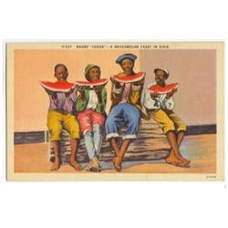 BLACK AMERICANA POSTCARD