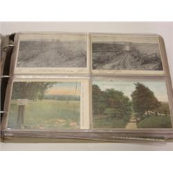 ALBUM OF APPROX. 400 CIVIL WAR POSTCARDS