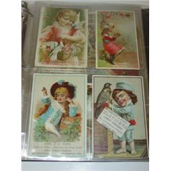 ALBUM OF 134 EARLY POSTCARDS