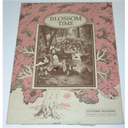 "BLOSSOM TIME" OPERA PROGRAM