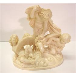 A. SANTINI ALABASTER SCULPTURE