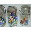 Image 3 : LOT OF 4 JARS OF EARLY MARBLES
