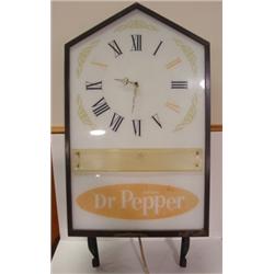 DR. PEPPER ADVERTISING WALL CLOCK
