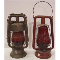 LOT OF 2 RAILROAD LANTERNS