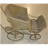 Image 2 : VICTORIAN CHILD'S WICKER DOLL STROLLER