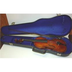 GERMAN VIOLIN WITH CASE