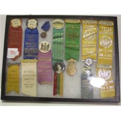 LOT OF 13 EARLY PRIZE RIBBONS