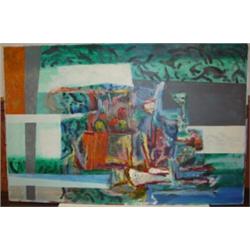 OKERBLOOM, CHARLES (ATTRIB.) OIL ON BOARD PAINTING