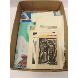 LOT OF APPROX. 40 OKERBLOOM, CHARLES (ATTRIB.) PAINTINGS