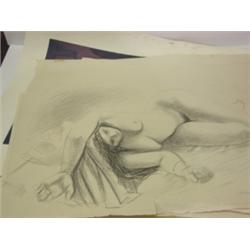 LOT OF APPROX. 50 OKERBLOOM, CHARLES (ATTRIB.) SKETCHES