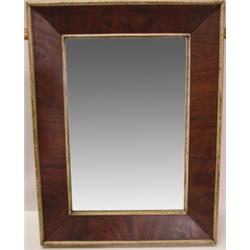 WALNUT OGEE WALL MIRROR