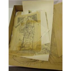 LOT OF APPROX. 20 OKERBLOOM, CHARLES SKETCHES