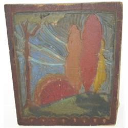 CONTEMPORARY ARTIST'S CARVED WOOD BLOCK