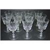 Image 1 : SET OF 11 BACCARAT STEMMED GOBLETS