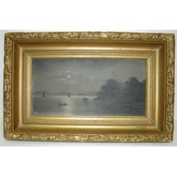 OIL ON BOARD PAINTING OF SEASCAPE