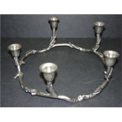 ORNATE SILVER PLATE CANDELABRA