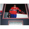 Image 2 : SIGNED JEAN BELIVEAU JERSEY WITH COA 34 X 42" (B1)