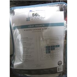 SEASONS WHITE GOOSE DOWN KING SIZE COMFORTER (B2)