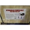 Image 2 : HEAVY DUTY 8800 POUND, TWO POST BOTTOM PLATE CAR LIFT WITH HYDRAULIC POWER UNIT