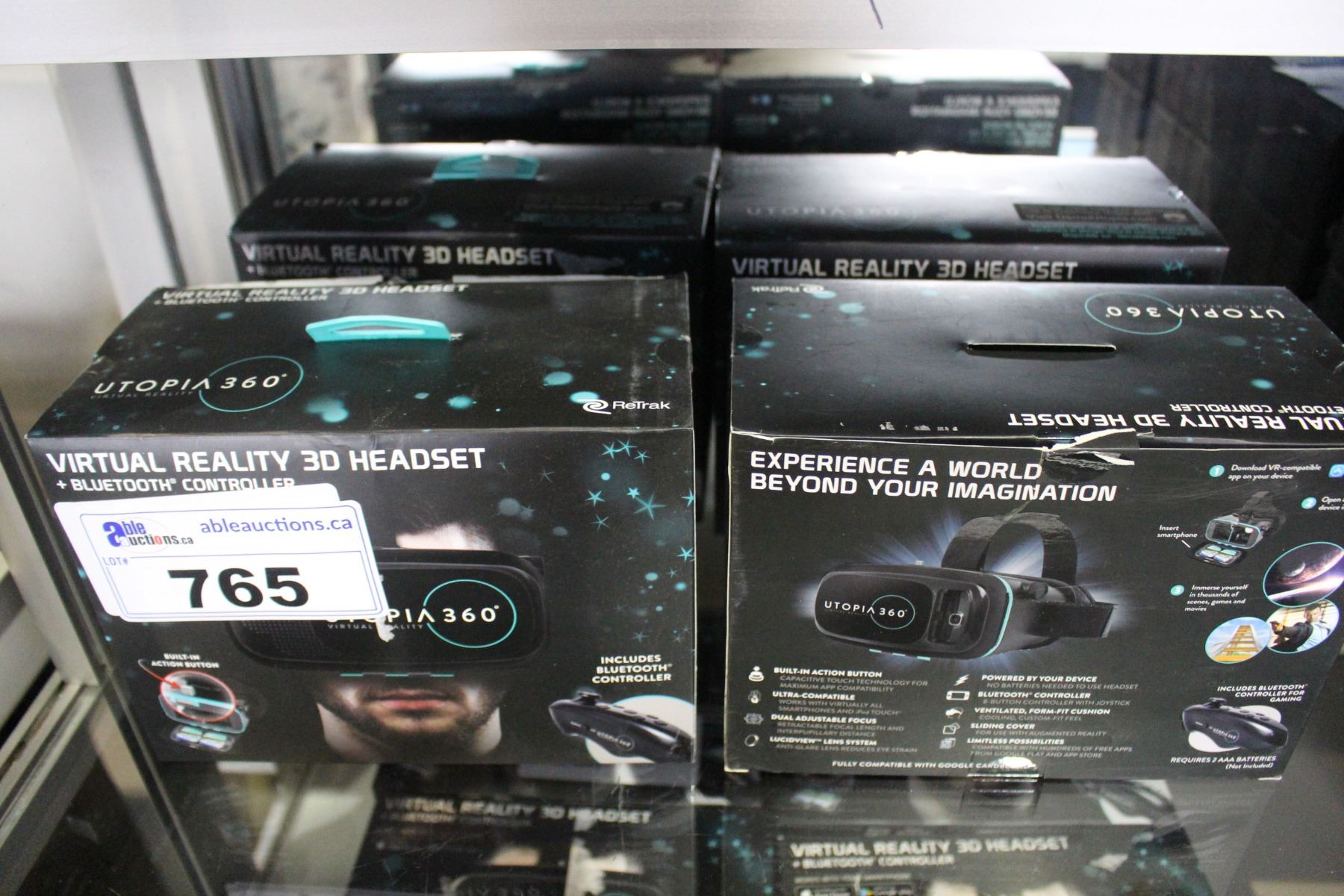 Lot Of Four Utopia 360 Virtual Reality 3d Headsets