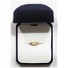 Image 2 : 10KT GOLD DIAMOND BABY RING WITH DIAMOND RETAIL VALUE $300