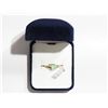 Image 2 : 14KT GOLD EMERALD RING WITH 2 HEARTS ON THE SIDE RETAIL VALUE $800