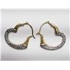 Image 2 : 10KT GOLD HEART SHAPED EARRINGS AND PENDANT SET WITH CHAIN RETAIL VALUE $600