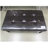 Image 1 : LEATHER BUTTON STYLE OTTOMAN