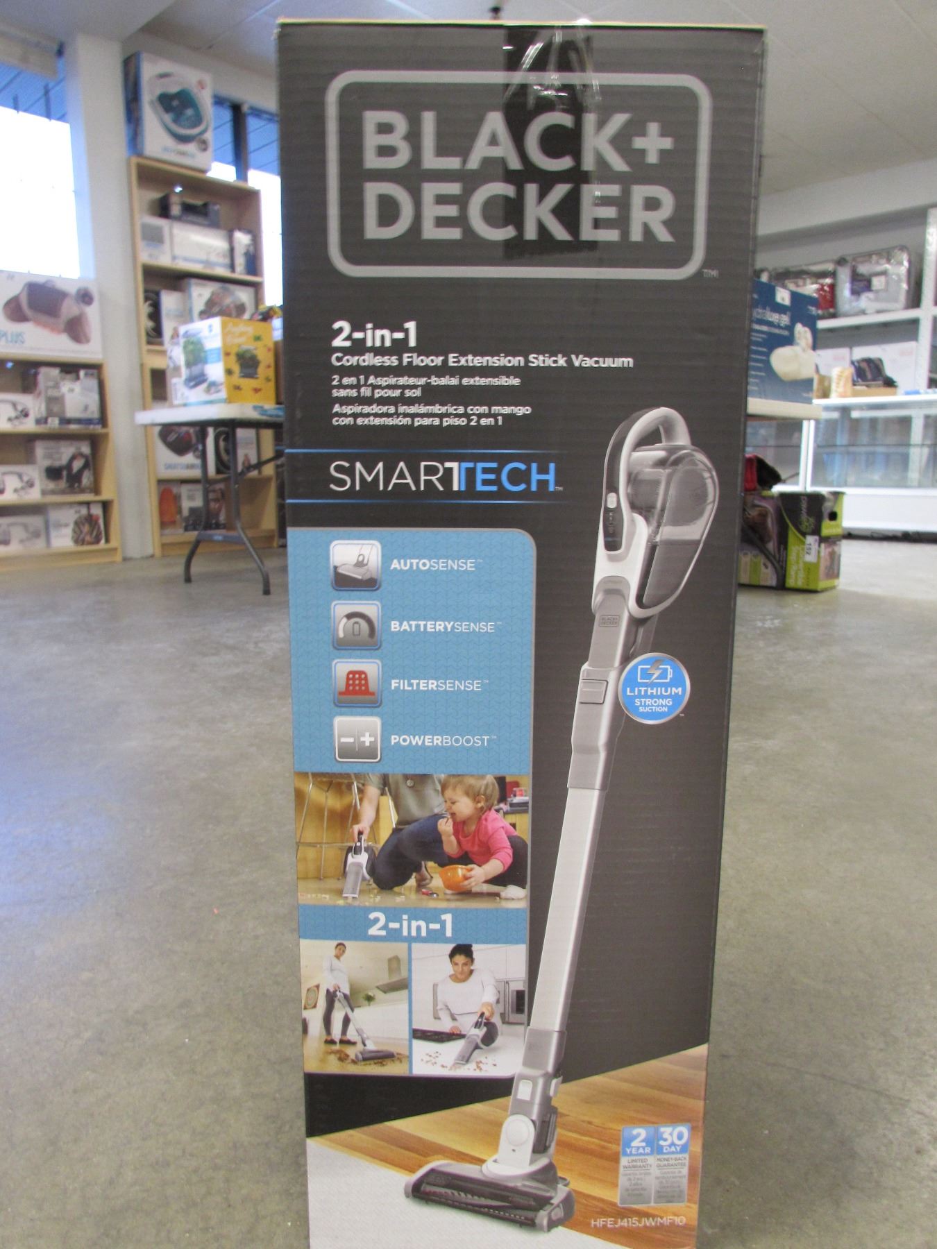 Black Decker 2 In 1 Cordless Smart Tech Vac