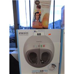 HOMEDICS SHIATSU AIR PRO FOOT MASSAGER WITH HEAT/CRYSTAL HIMALAYAN SALT LAMP