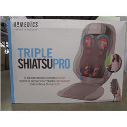 HOMEDICS TRIPLE SHIATSU PRO MASSAGE CUSHION WITH HEAT