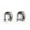 Image 2 : STERLING SILVER 118 DIAMOND (0.50CT) EARRINGS. INSURANCE VALUE $600