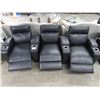 Image 2 : 5 PIECE LEATHER ELECTRIC RECLINING HOME THEATER SET