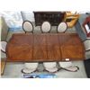 Image 2 : 6 DRAWER HUTCH & DINING TABLE SET WITH 2 LEAFS & 8 CHAIRS 42.25"W X 107.75"L X 30.75"H (HUTCH IS