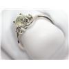 Image 2 : 14K WHITE GOLD DIAMOND (1.01CT) WITH 2 SHOULDER DIAMONDS (0.04CT) RING. INSURANCE VALUE $11950