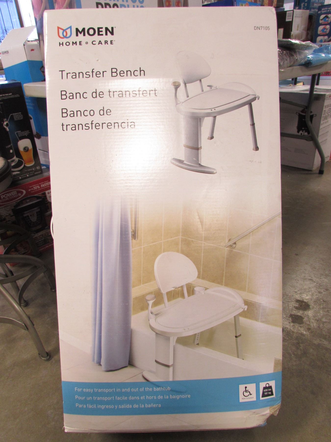Moen Home Care Transfer Bench