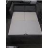 Image 2 : NEW GREY CLOTH CONVERTIBLE SOFA ROLL OUT HIDE-A-BED