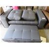 Image 2 : CHARCOAL LOVE SEAT (MISSING BACK REST/HARDWARE)