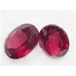 2 GENUINE GARNET (JANUARY BIRTHSTONE) GEMSTONES. RETAIL $200