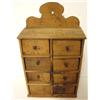 Image 1 : PRIMITIVE OAK 8 DRAWER SPICE CHEST