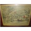 Image 2 : CURRIER & IVES COLOR LITHO. "THE OLD FARM HOUSE"